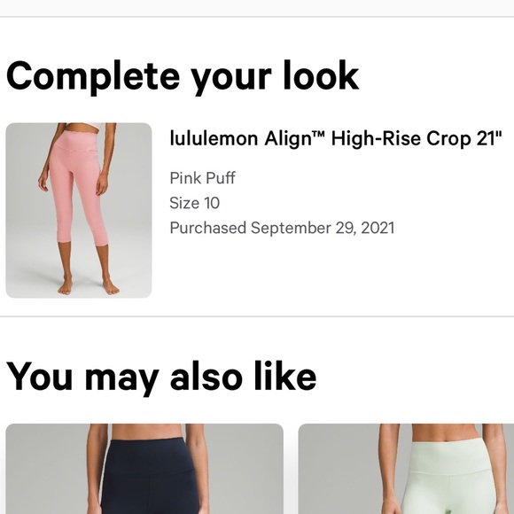 Lululemon Align 21” crop leggings - Picture 4 of 4